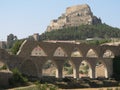 Aqueduct - Morella, Spain Royalty Free Stock Photo