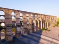 Aqueduct in old city of Elvas. Royalty Free Stock Photo