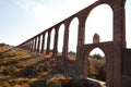 Aqueduct of Padre Tembleque near teotihuacan, mexico I Royalty Free Stock Photo
