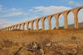 Aqueduct of Padre Tembleque near teotihuacan, mexico V Royalty Free Stock Photo