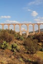 Aqueduct of Padre Tembleque near teotihuacan, mexico VII Royalty Free Stock Photo