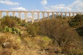 Aqueduct of Padre Tembleque near teotihuacan, mexico V Royalty Free Stock Photo