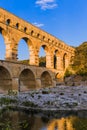 Aqueduct Pont du Gard - Provence France Royalty Free Stock Photo