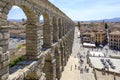 Aqueduct in Segovia, Spain. Royalty Free Stock Photo