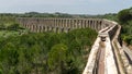 Aqueduct of Tomar near the templar castle. Tomar, Portugal Royalty Free Stock Photo