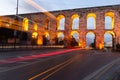 Aqueduct of Valens in Istanbul, Turkey Royalty Free Stock Photo