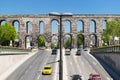 Aqueduct of Valens in Istanbul, Turkey Royalty Free Stock Photo