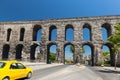 Aqueduct of Valens in Istanbul, Turkey Royalty Free Stock Photo