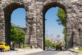Aqueduct of Valens in Istanbul, Turkey Royalty Free Stock Photo