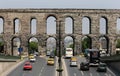 The Aqueduct of Valens in Sultanahmet in Istanbul, Turkey.