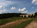 Aqueducts railway Stanczyki. Royalty Free Stock Photo