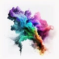 Aqueous Smoke: A Colorful Watercolor Fantasy - Generative AI