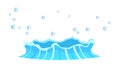 Aqueous Stream with Splashes of Blue Crystal Aqua.