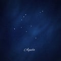 Aquila constellation, Cluster of stars, Eagle constellation Royalty Free Stock Photo