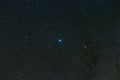 Aquila Constellation in Real Night Sky, Eagle Constellation Starry Sky, Altair, Alshain, Tarazed