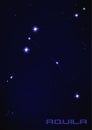 Aquila star constellation Royalty Free Stock Photo