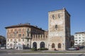 The `Aquileia` old city gate in Udine Royalty Free Stock Photo