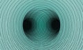 Double Wormhole Optical Illusion, banner hand drawn geometric Black and blue Abstract Hypnotic Worm Hole Tunnel, Abstract Twisted