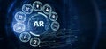 Ar, augmented reality icon. Business, Technology, Internet and network concept