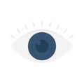 Ar contact lenses Flat inside vector icon which can easily modify or edit