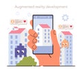 AR developer. Augmented reality software development. Computer-mediated