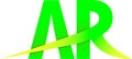 AR A R logo green yellow design