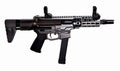 AR9 SBR with 33rd mag and collapsible stock and 5.5` barrel