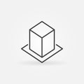 AR simple linear icon. Vector augmented reality symbol