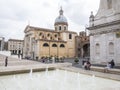 Ara Pacis Museum Fountain, Rome Royalty Free Stock Photo