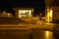 Ara Pacis museum in Rome, night view