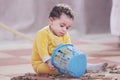 Arab african baby girl playing Royalty Free Stock Photo