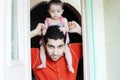 Arab baby girl with father Royalty Free Stock Photo