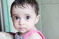 Arab baby girl staring Royalty Free Stock Photo