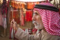 Arab Bedouin man in Al Dafrah festival