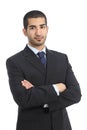 Arab business confident man posing with folded arms