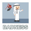 Arab business people with badness Royalty Free Stock Photo