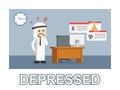 Arab businessman depressed with malware