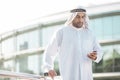 Arab businessman with mobile phone