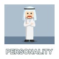 Arab businessman standing with personality