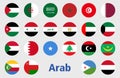 Arab Countries Flags illustration vector