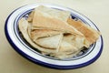Arab flat bread or kubz Royalty Free Stock Photo