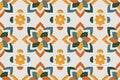 Arab floral arabesque seamless pattern. East motif paper style background vector illustration Royalty Free Stock Photo