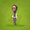 Arab Girl Small Cartoon Character Muslim Female