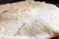 Arab Greek white bread Royalty Free Stock Photo