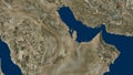 Arab gulf map Persian gulf map iran 3d rendering Royalty Free Stock Photo