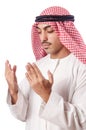 Arab man praying Royalty Free Stock Photo