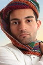 Arab man wearing turban Royalty Free Stock Photo