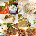 Arab middle eastern food collage