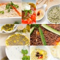 Arab middle eastern food collage