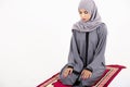 Arab muslim woman praying